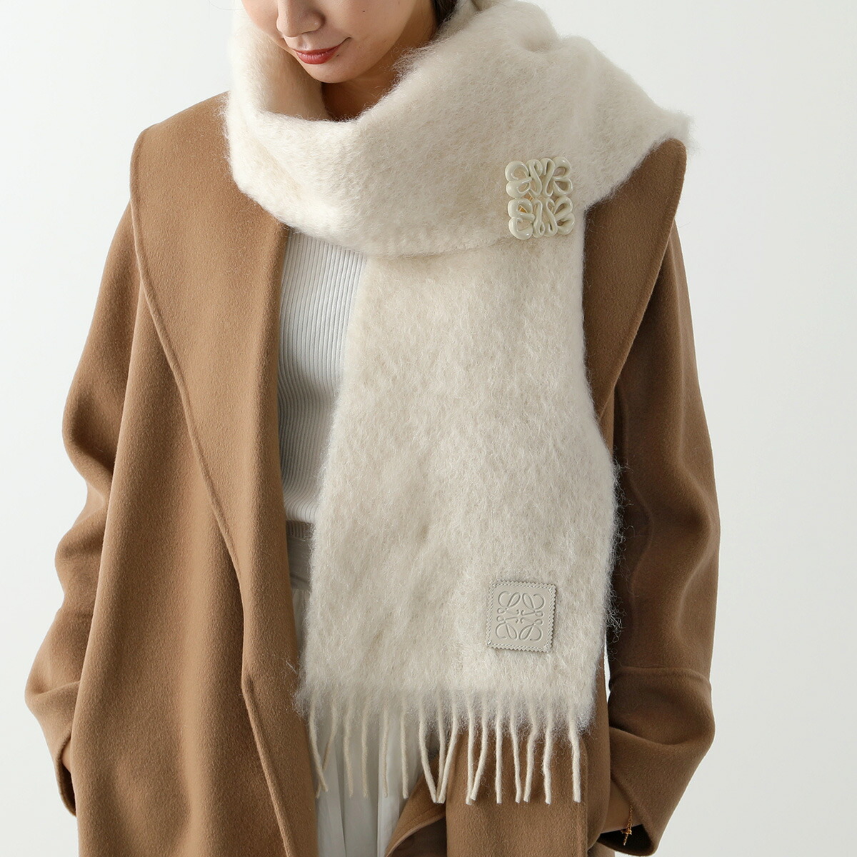 LOEWE ロエベ マフラー 185×23 F540257X02 レディース ウール モヘア 