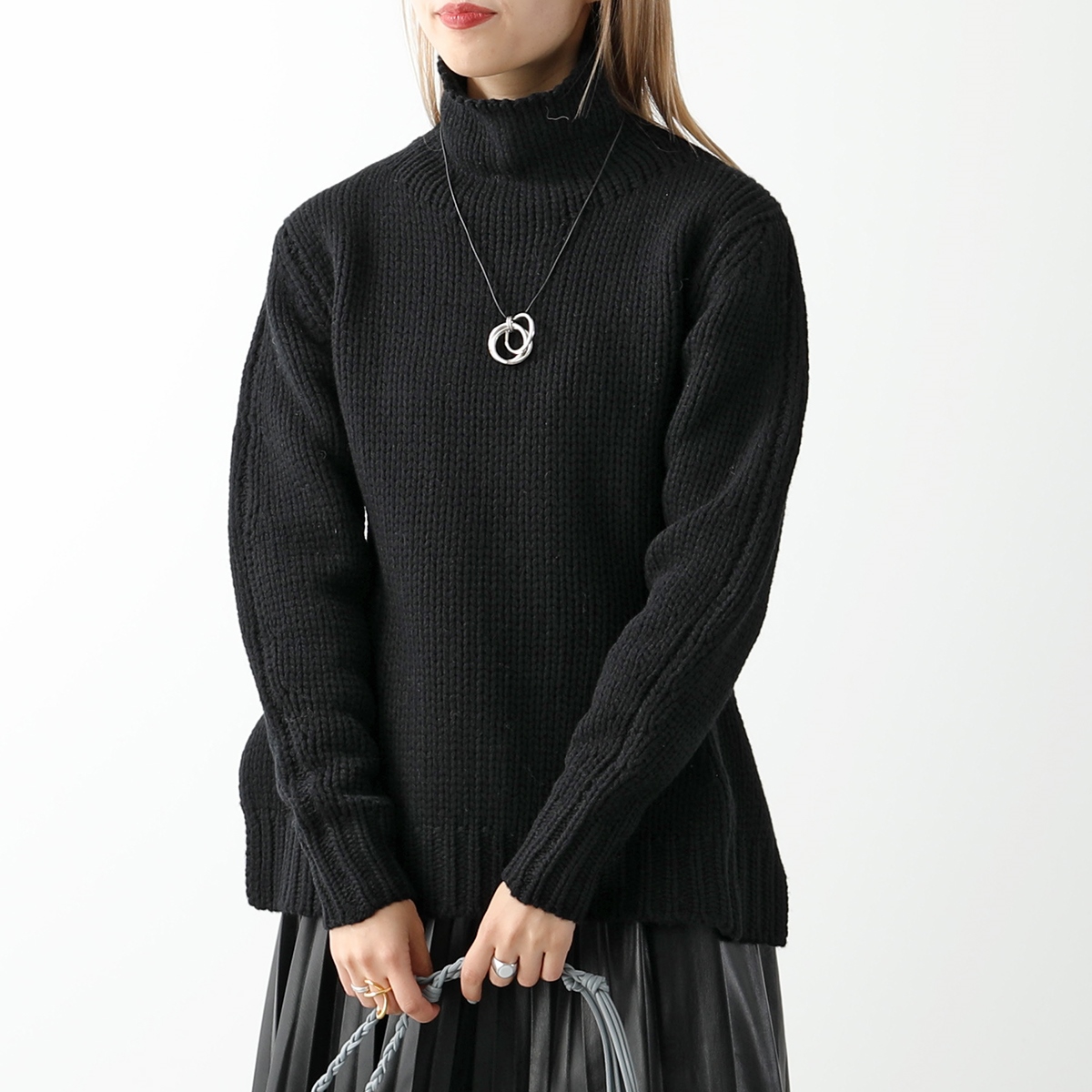 Jil sander エプロンタートルニット | netaergas.com