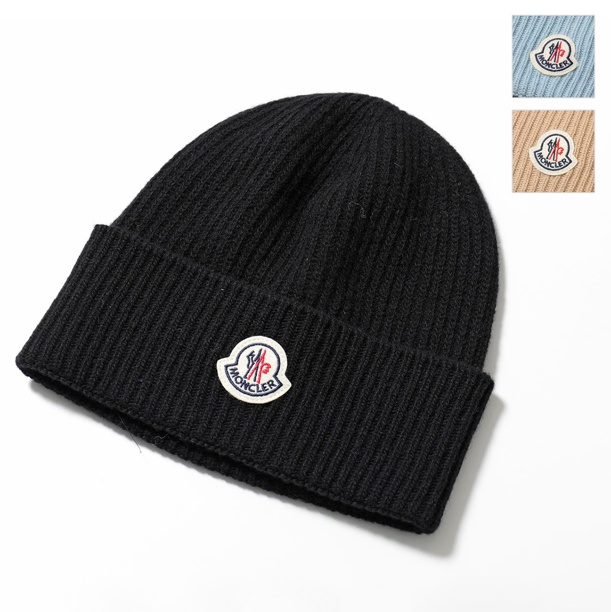 59％以上節約 MONCLER モンクレール ニット帽 3B70500 A9342 カーキ