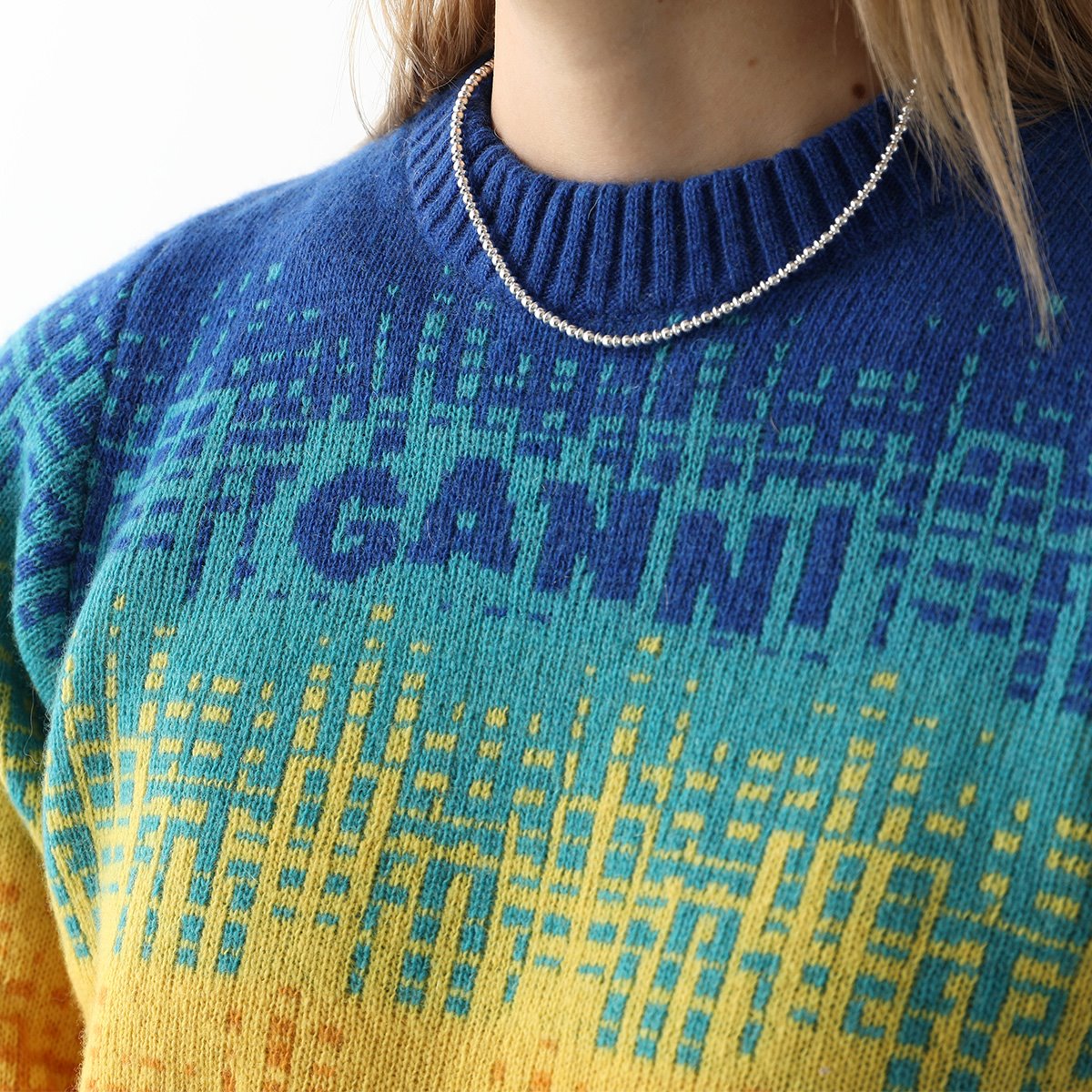 GANNI ガニー ニット K1736 2562 レディース セーター グラフィック