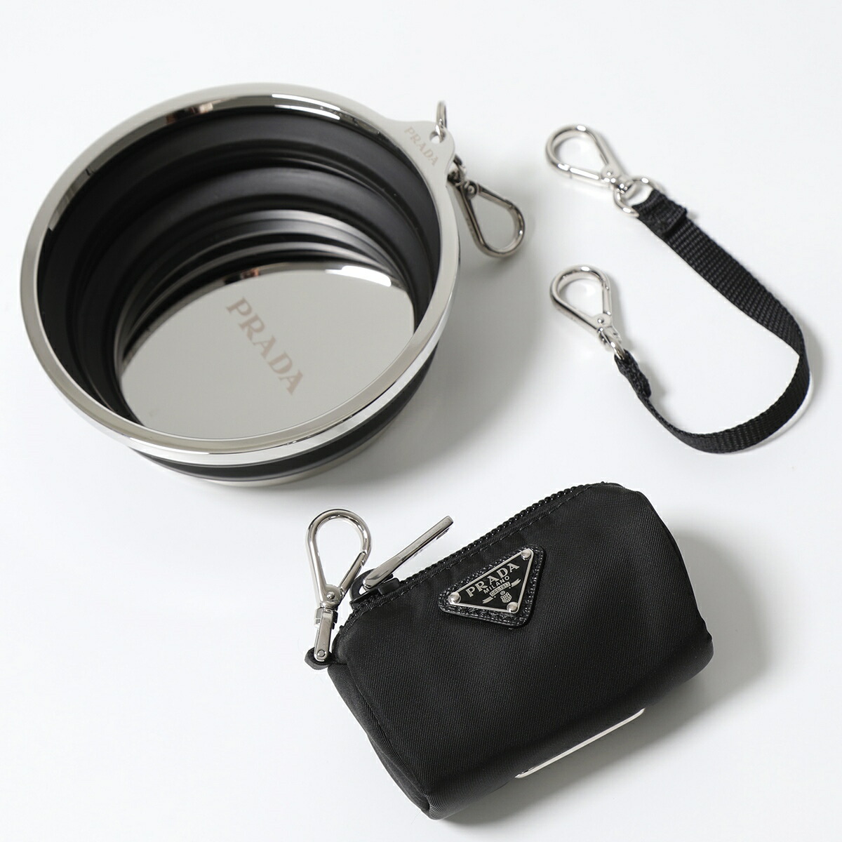 PRADA プラダ ペットバッグ ストラップ レザー 2VC968 ナイロン NERO