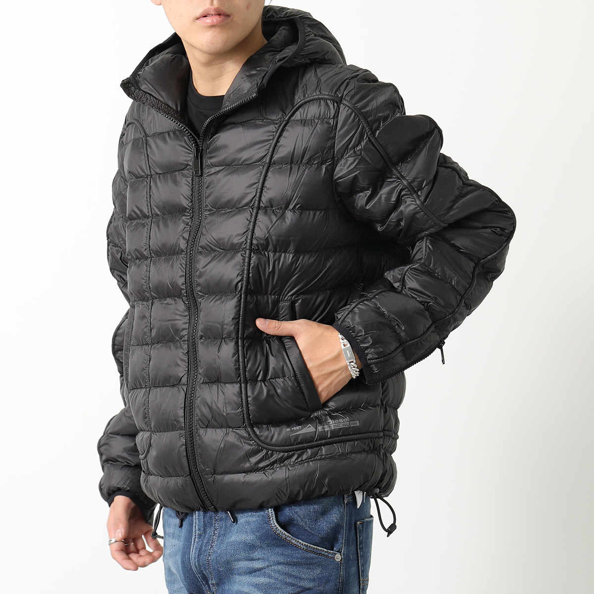 初売り DIESEL ディーゼル 中綿ジャケット W-SCOTT-NW A06145 0BHAZ