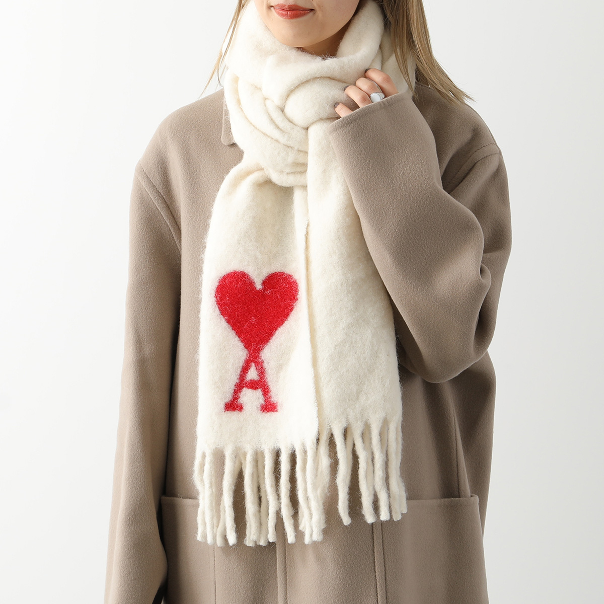 Ami Logo Scarf☆アミ ロゴ スカーフ (AMI PARIS/マフラー・ストール