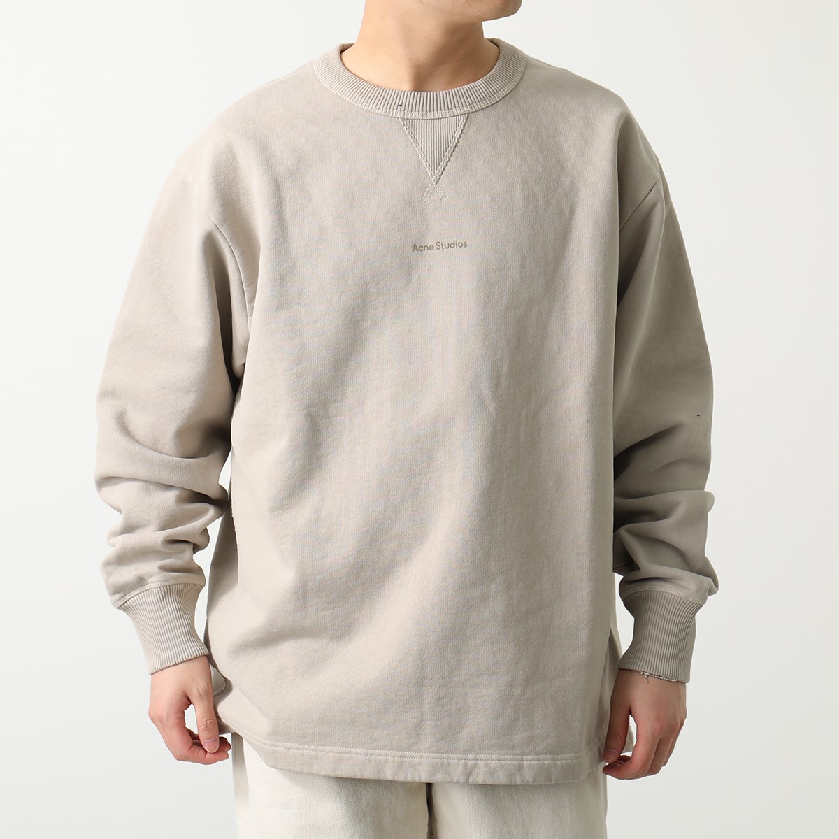 Acne Studios ロゴリブスウェット オイスター XXS - 通販 - csa.sakura