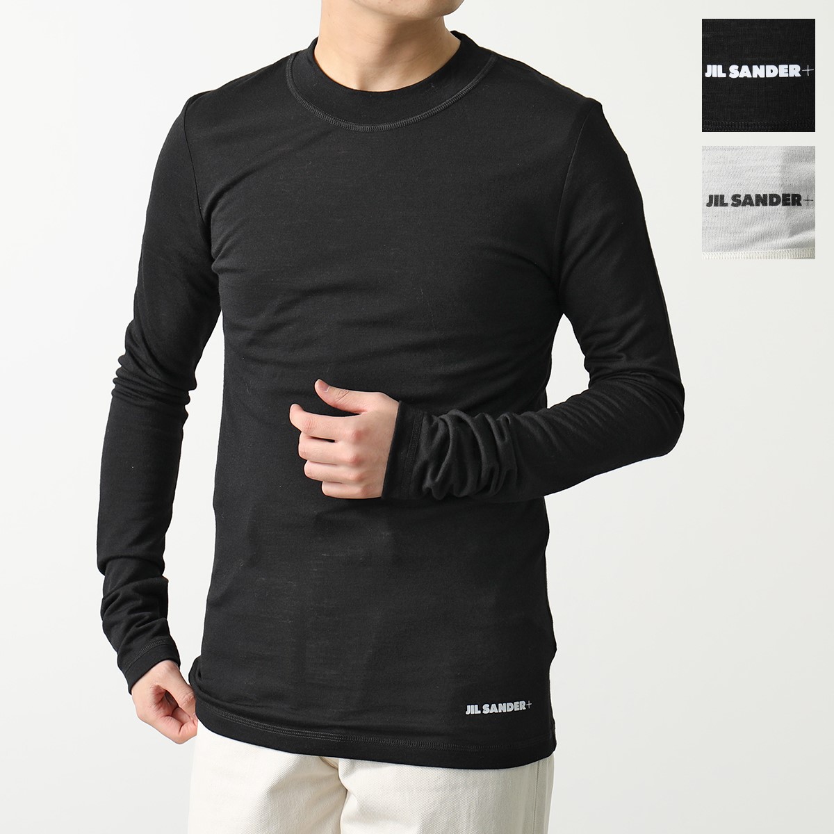 ふくさま 専用ジルサンダー プラス JIL SANDER+ ロンt JIL SANDER SANDER+ ジルサンダー プラス 長袖 Tシャツ 【3枚組