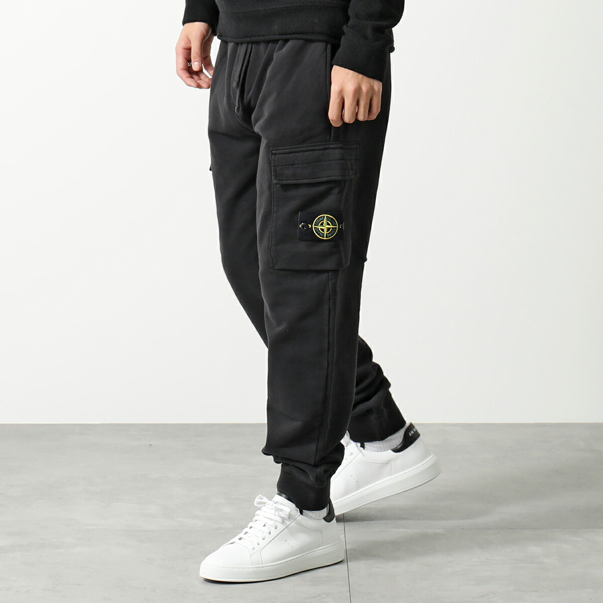 STONE ISLAND パッチ付きスウェットパンツ L-