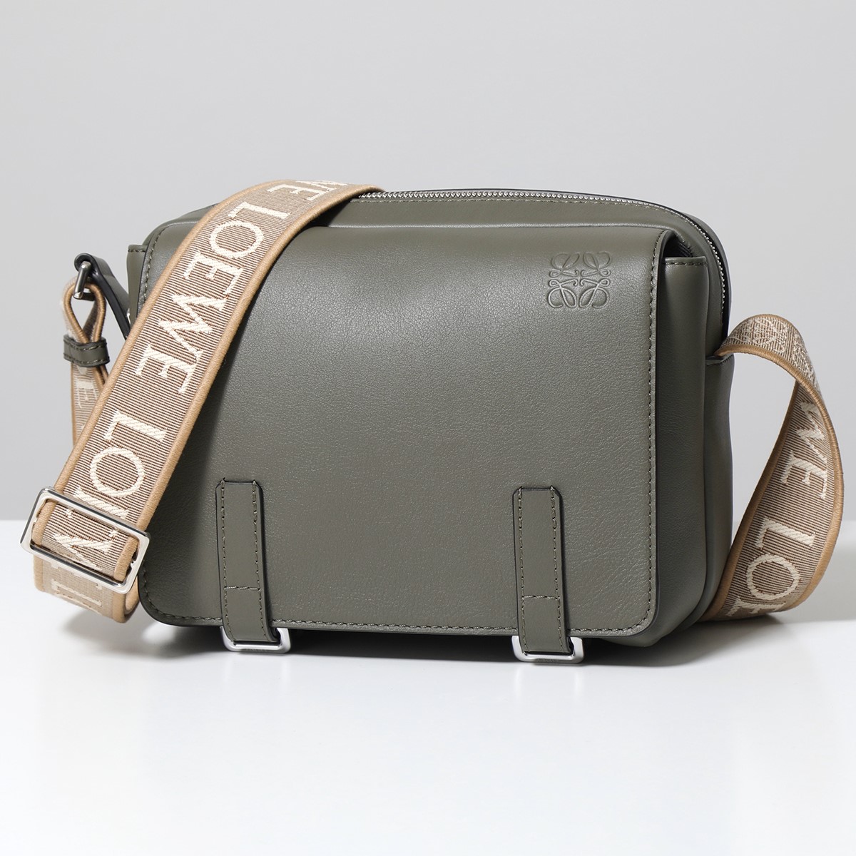 楽天市場】LOEWE ロエベ ショルダーバッグ BOLSO MILITARY ミリタリー