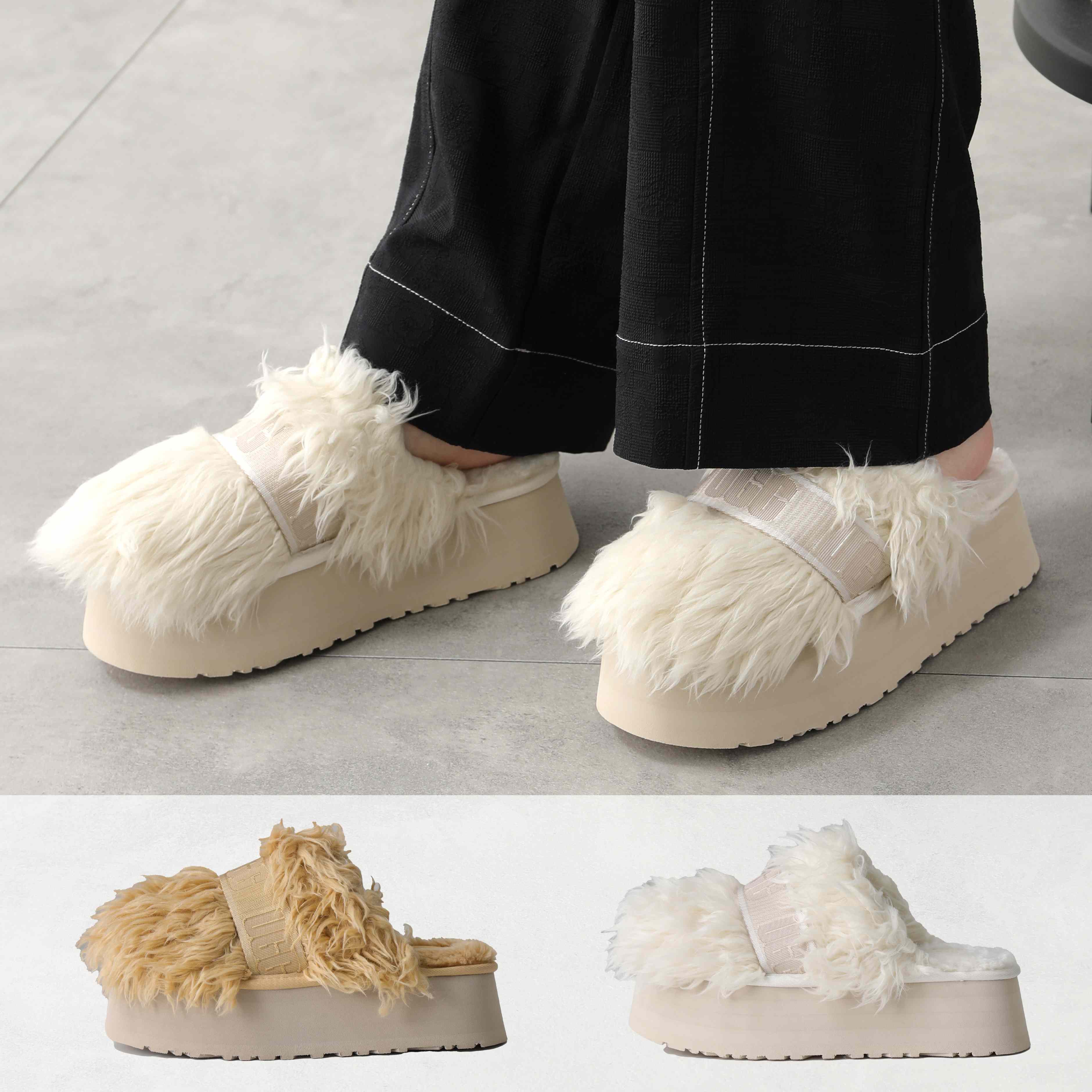 国産NEW サンダル UGG Fluff Sugar Platform / アグ フラフ シュガー