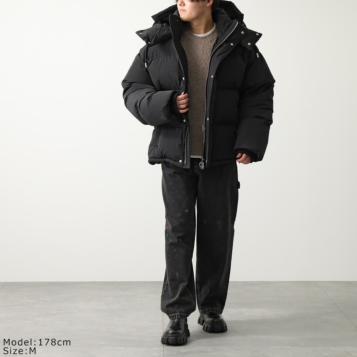 店舗 ami paris アミパリス ダウンジャケット ADC DOWN JACKET UJK401