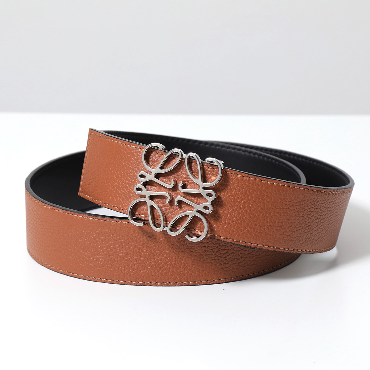 ロエベ メンズ ベルト Black アクセサリー Logo Loewe Buckle Belt