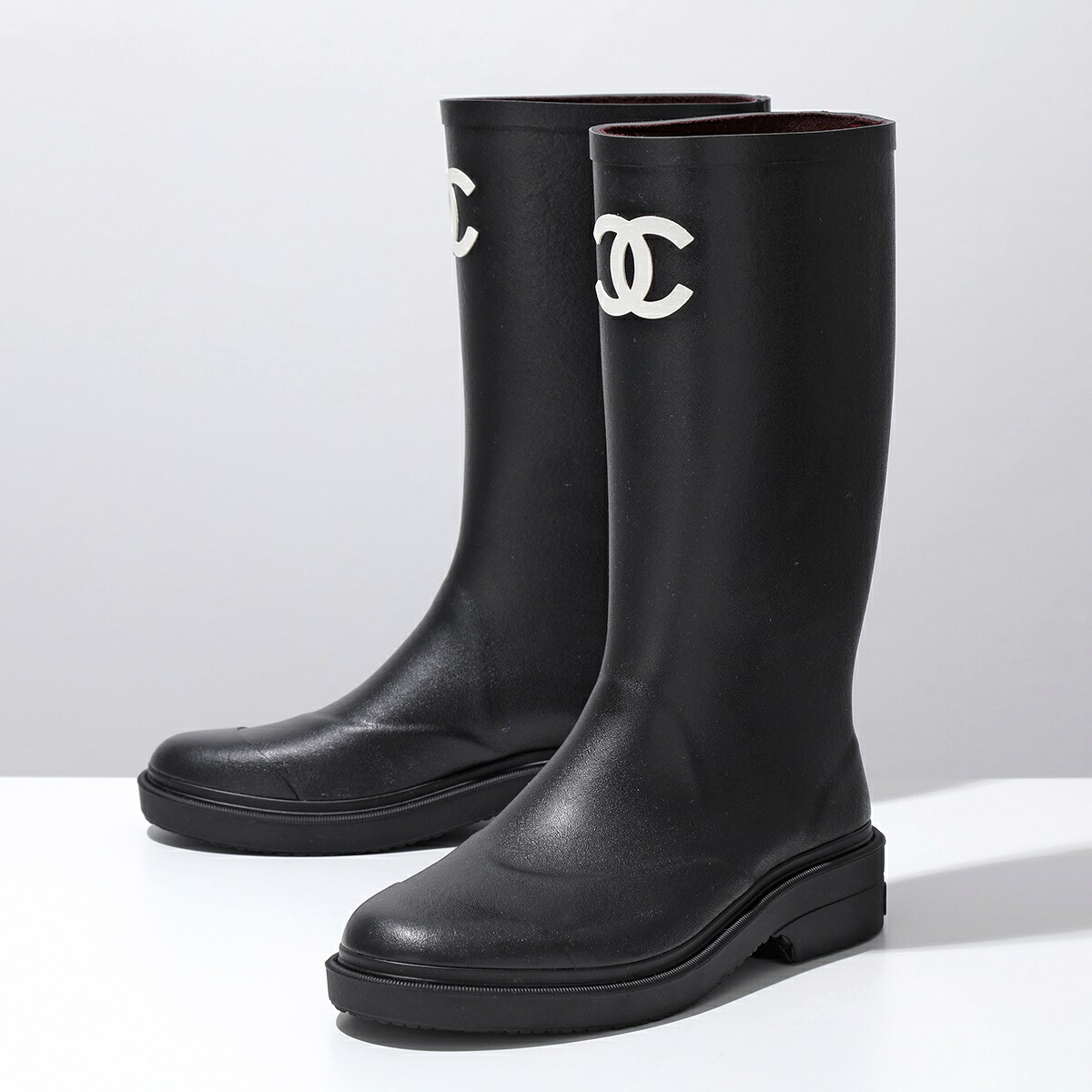 CHANEL シャネル ロングブーツ G39620 X56326 レディース ラバー 