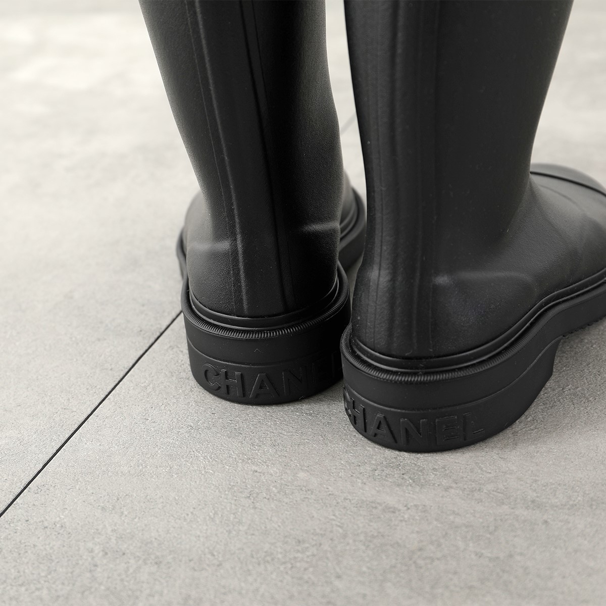 CHANEL シャネル ロングブーツ G39620 X56326 レディース ラバー