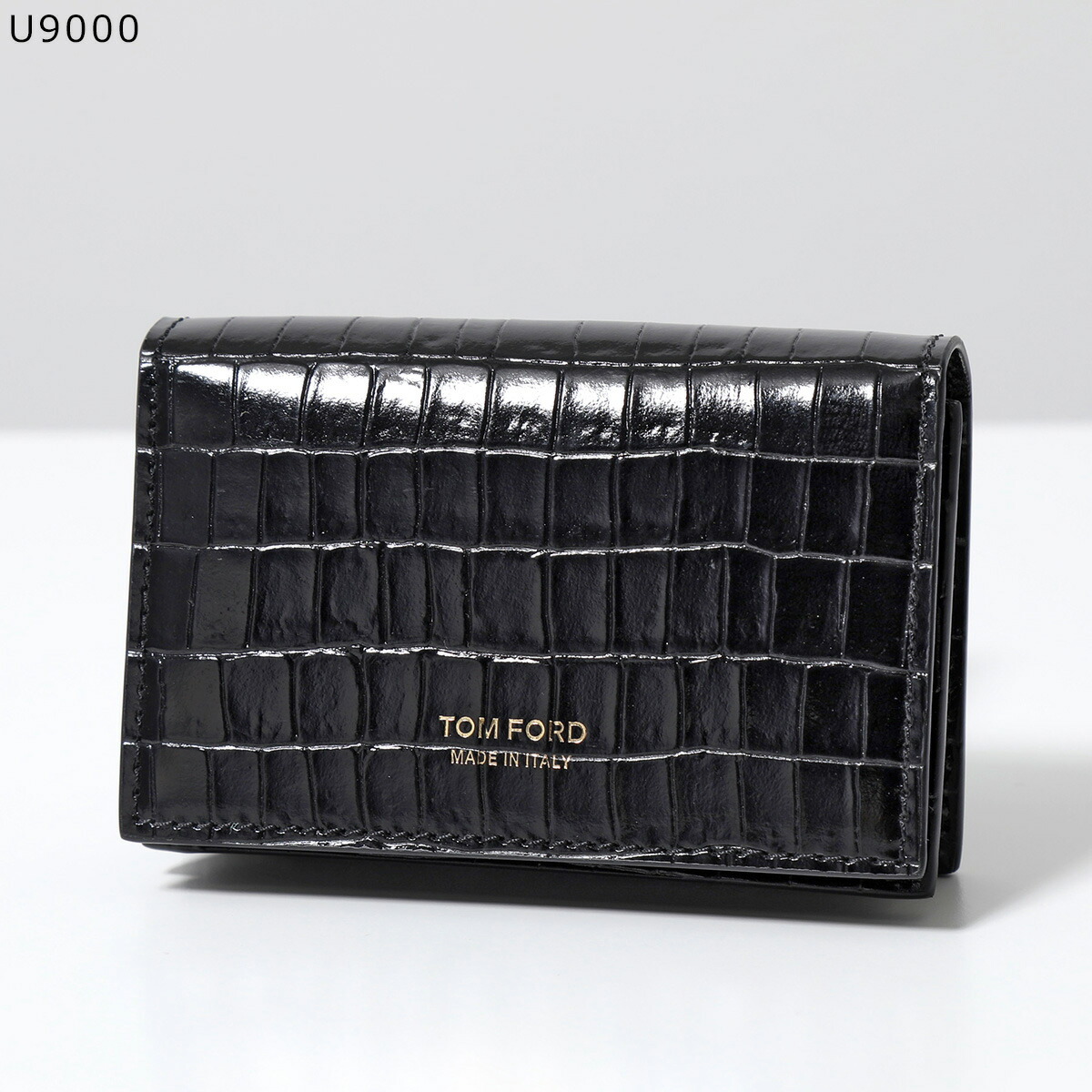 TOM FORD トムフォード カードケース 財布 クロコ 型押-