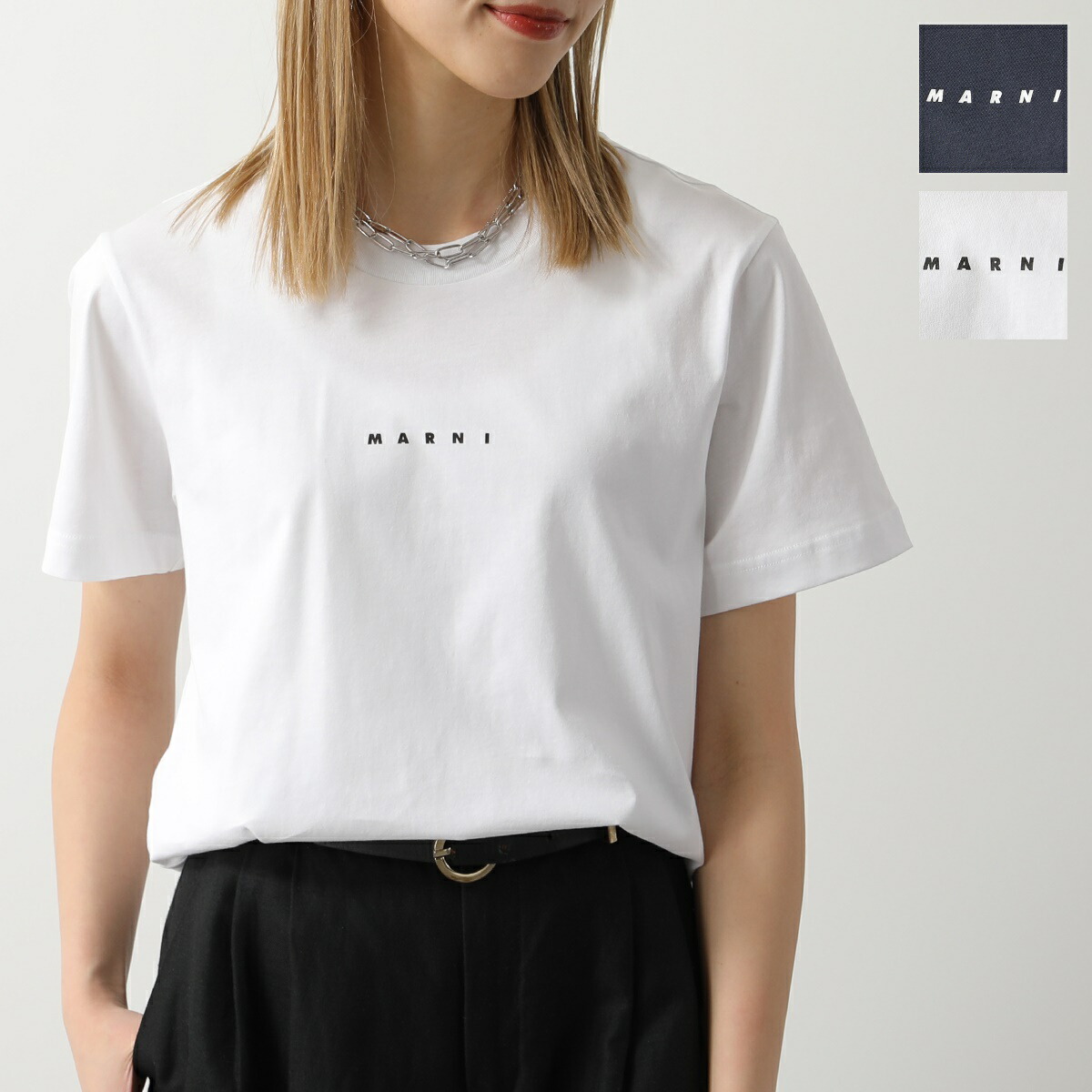 楽天市場】MARNI マルニ Tシャツ HUMU0198PD USCS87 レディース ロゴ