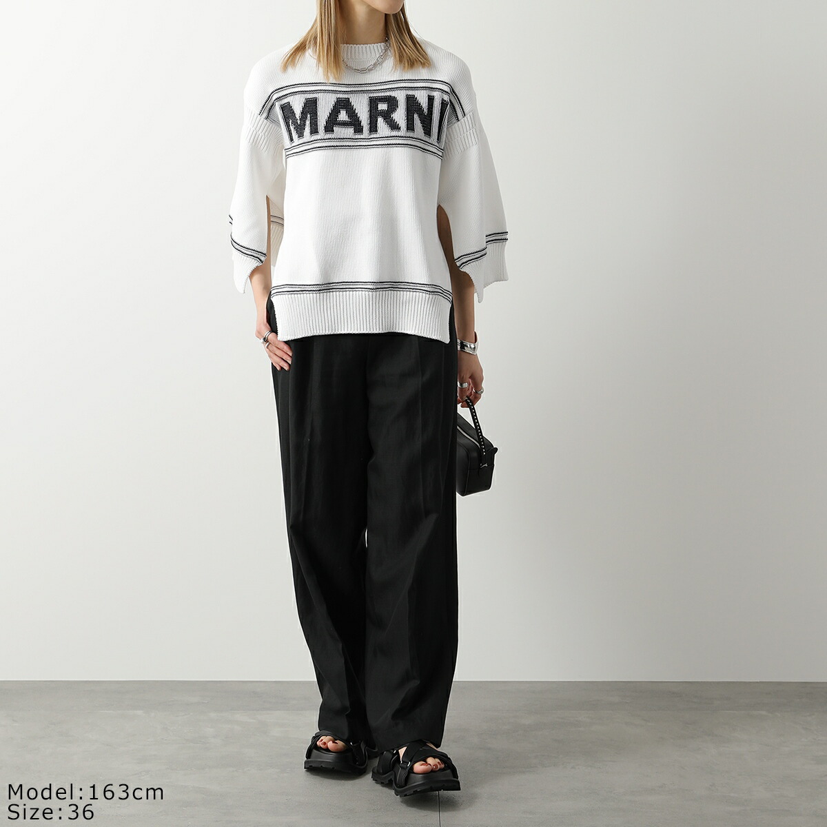 希少サイズ【MARNI】18AWウール スラックス[ブラック/42] | irai.co.id
