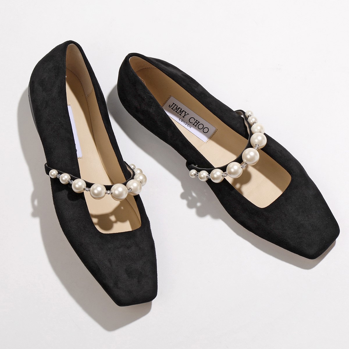 Jimmy Choo ジミーチュウ SZR FLAT カラー2色 スクエアトゥ パンプス