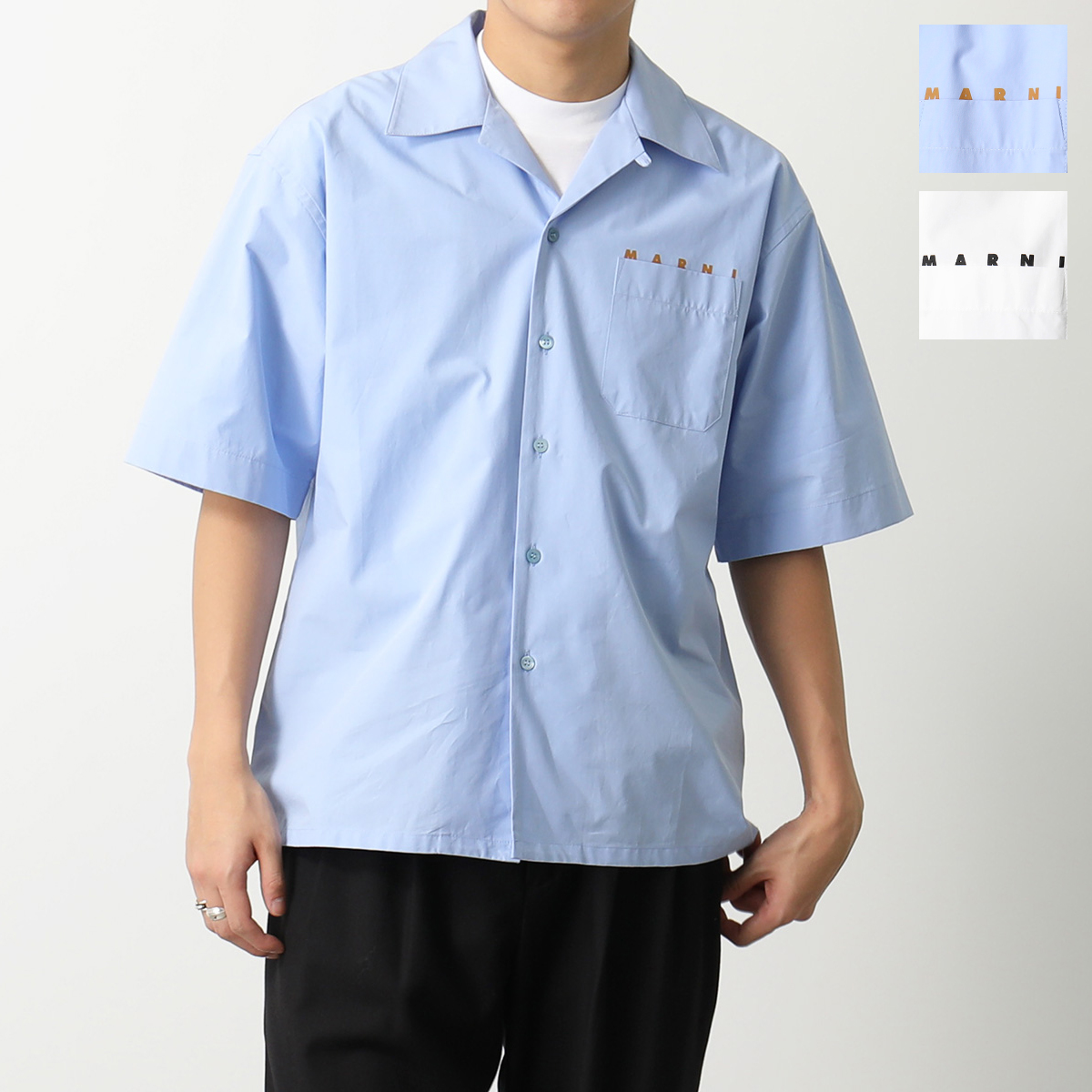 MARNI】マルニ ボーリングシャツ オープンカラー サイズ:48 (新品 