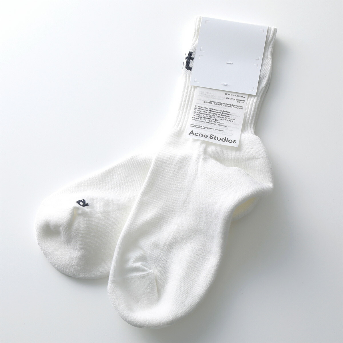 Acne Studios アクネストゥディオズ ソックス Ribbed Logo Socks リブ