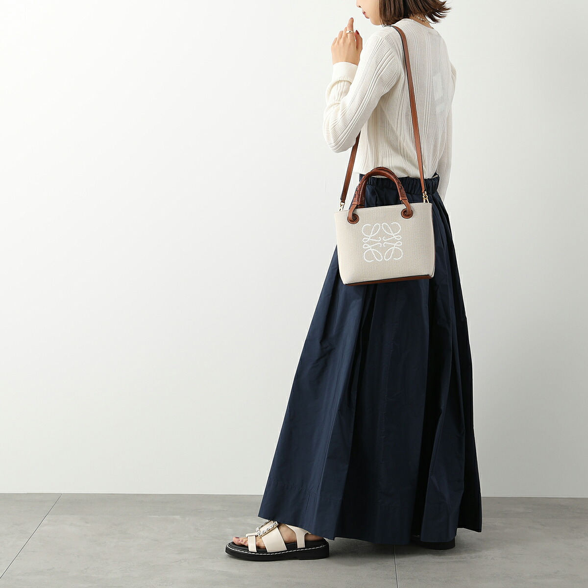 LOEWE ロエベ ショルダーバッグ ANAGRAM TOTE MINI BAG アナグラム 