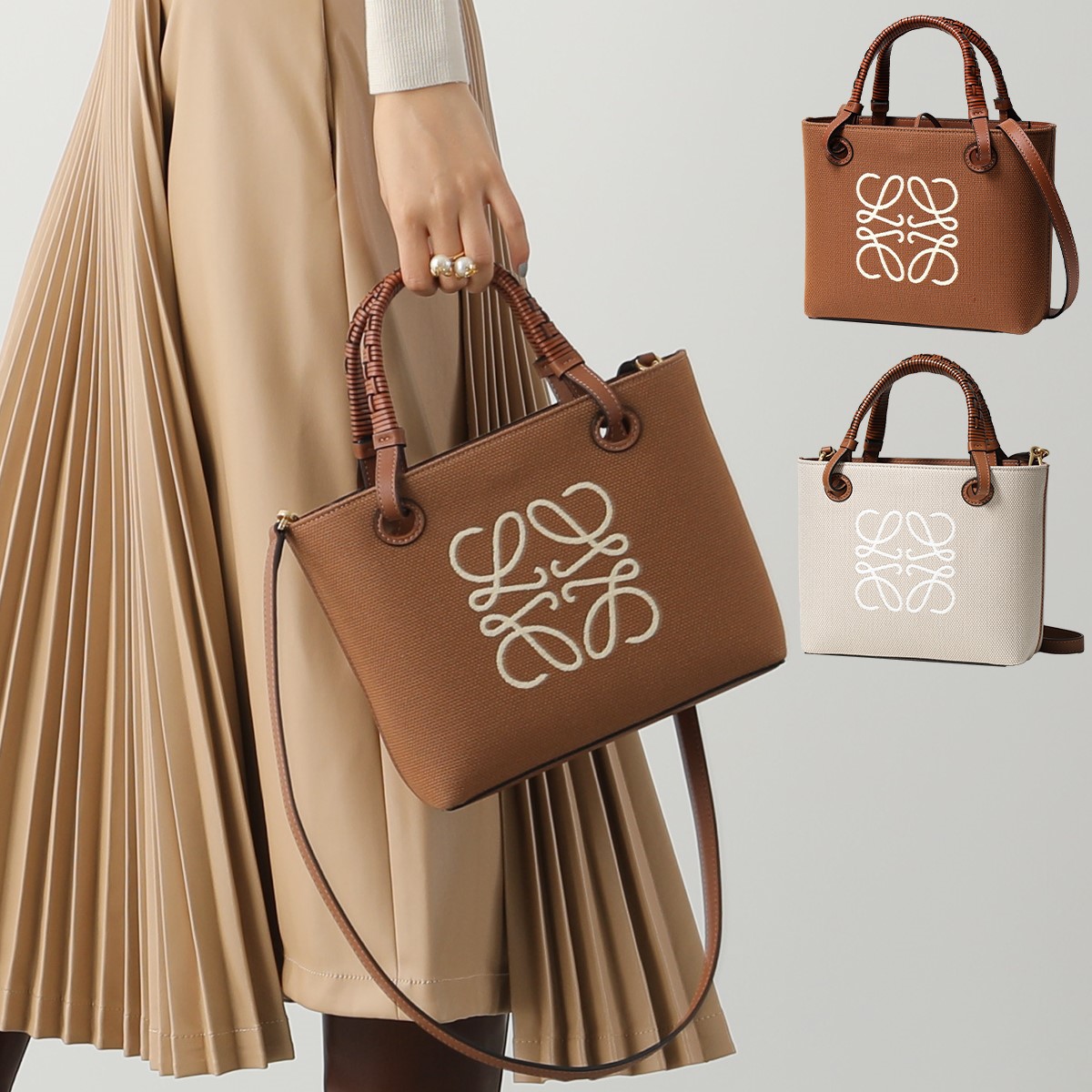 LOEWE ロエベ ショルダーバッグ ANAGRAM TOTE MINI BAG アナグラム 
