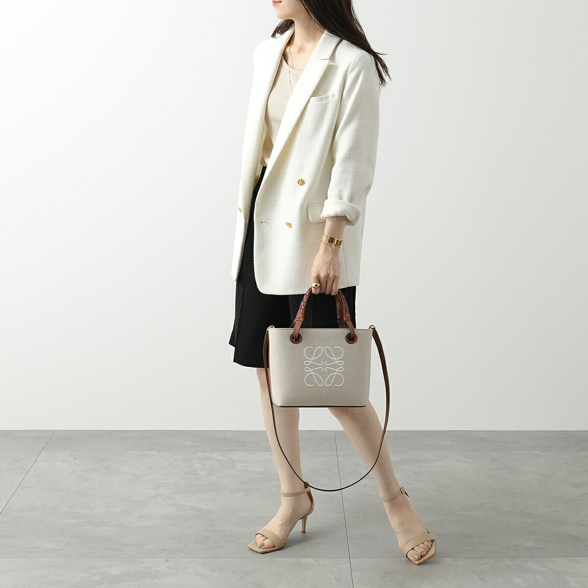 LOEWE ロエベ ショルダーバッグ ANAGRAM TOTE MINI BAG アナグラム 