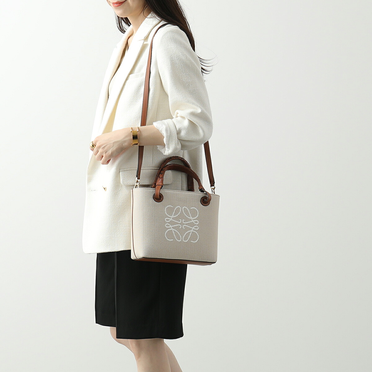 LOEWE ロエベ ショルダーバッグ ANAGRAM TOTE MINI BAG アナグラム 