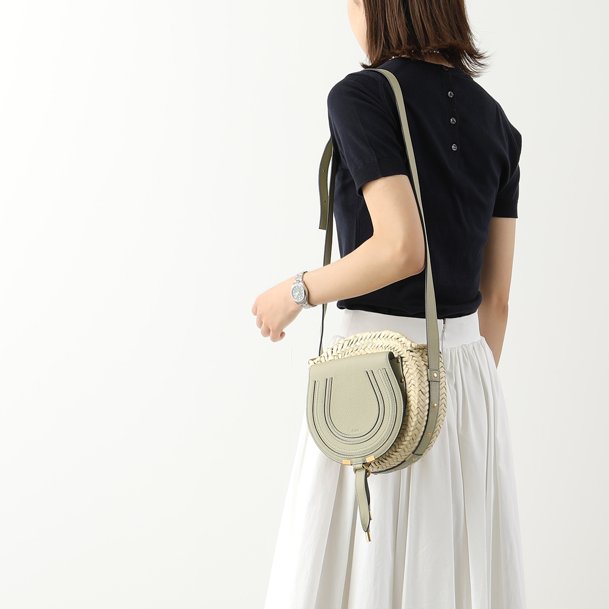 Chloe クロエ かごバッグ MARCIE マーシー CROSSBODY BASKET クロス