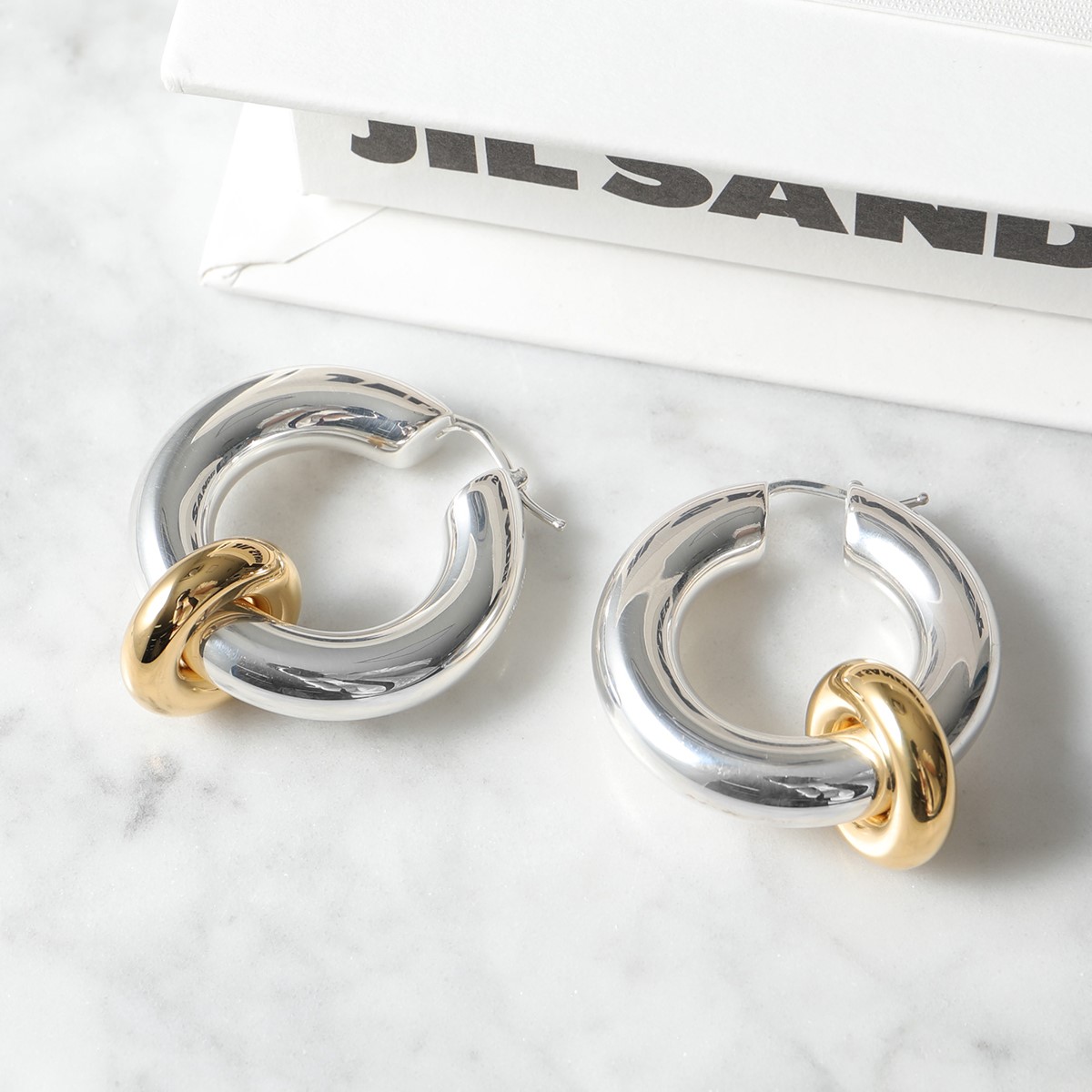 楽天市場】JIL SANDER ジルサンダー フープピアス EMBRACE EARRINGS