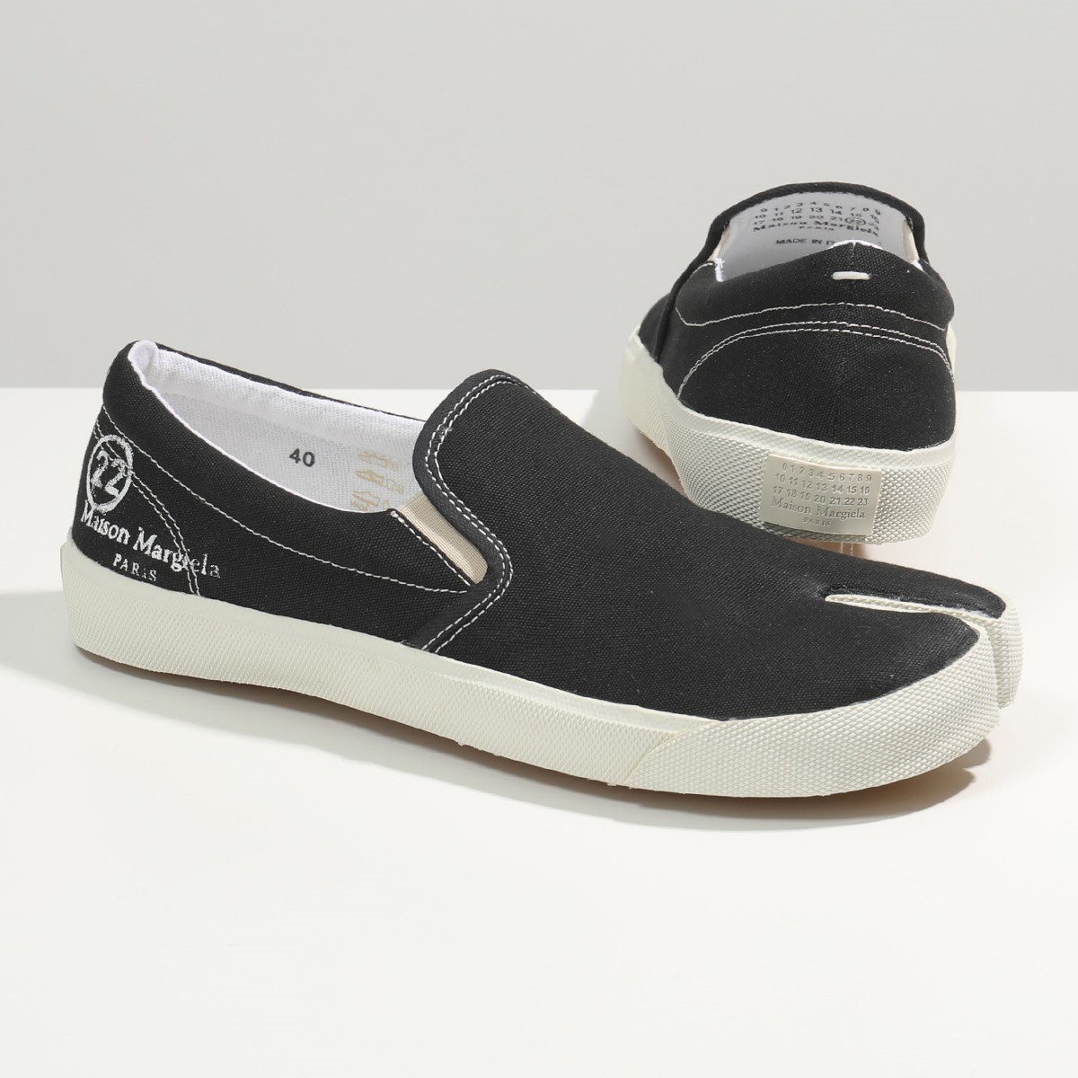 楽天市場 Maison Margiela メゾンマルジェラ 22 S57ws0294 P1875 キャンバス 足袋 タビシューズ ローカット スリッポン スニーカー T8013 靴 メンズ インポートセレクト Musee