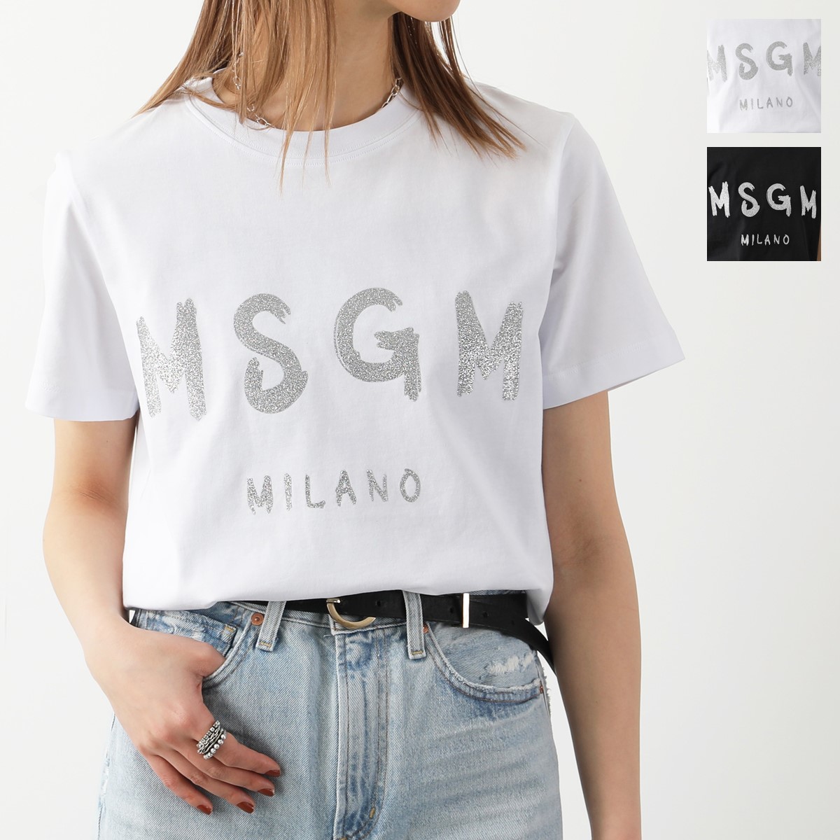 楽天市場】MSGM エムエスジーエム 半袖 Tシャツ 3441MDM510G