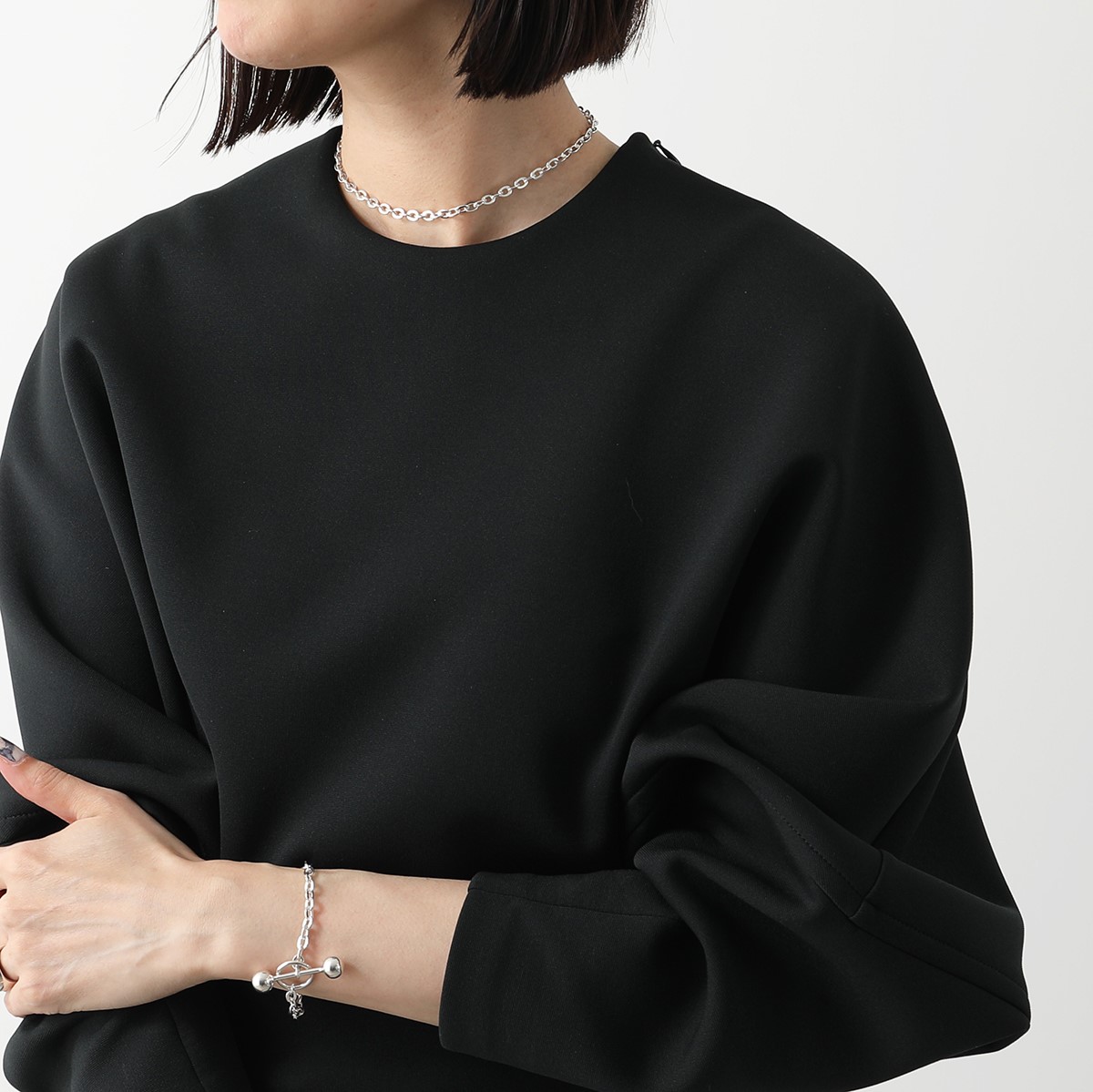 Saskia Diez サスキアディッツ ネックレス BARBELLE NECKLACE CHOKER レディース チョーカー チェーン バーベル アクセサリー SILVER