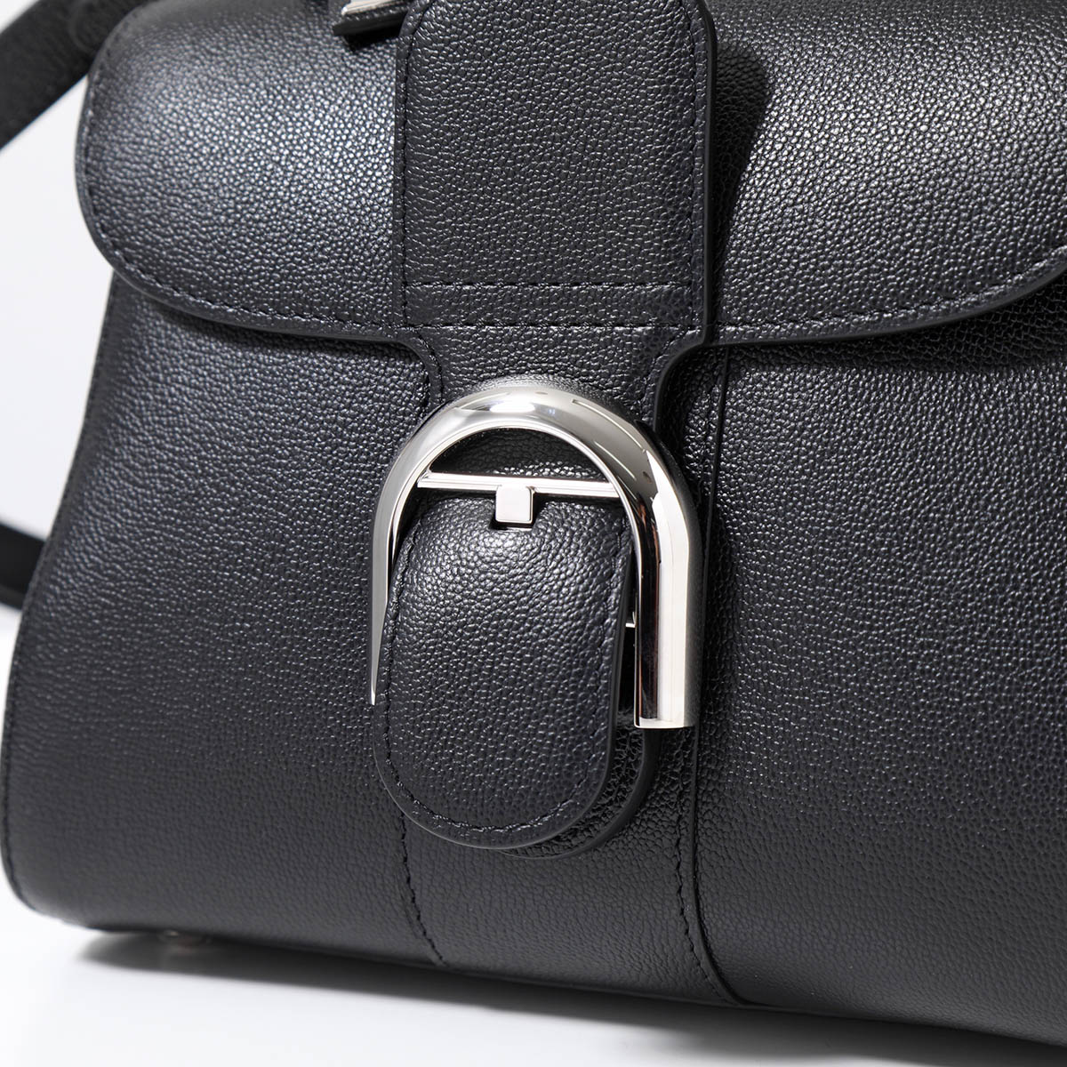 DELVAUX デルヴォー ハンドバッグ Brillant Mini ブリヨン ミニ AA0406AAU0 レディース レザー ショルダーバッグ 鞄  99ZPA/Noir