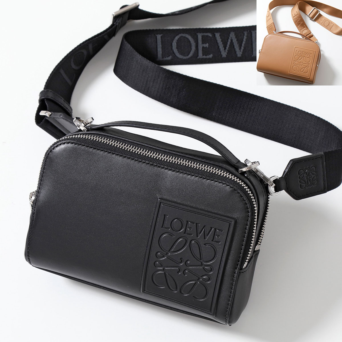 【楽天市場】LOEWE ロエベ ショルダーバッグ C565R41X01 メンズ レザー アナグラム カメラバッグ クロスボディ ジャガードロゴ