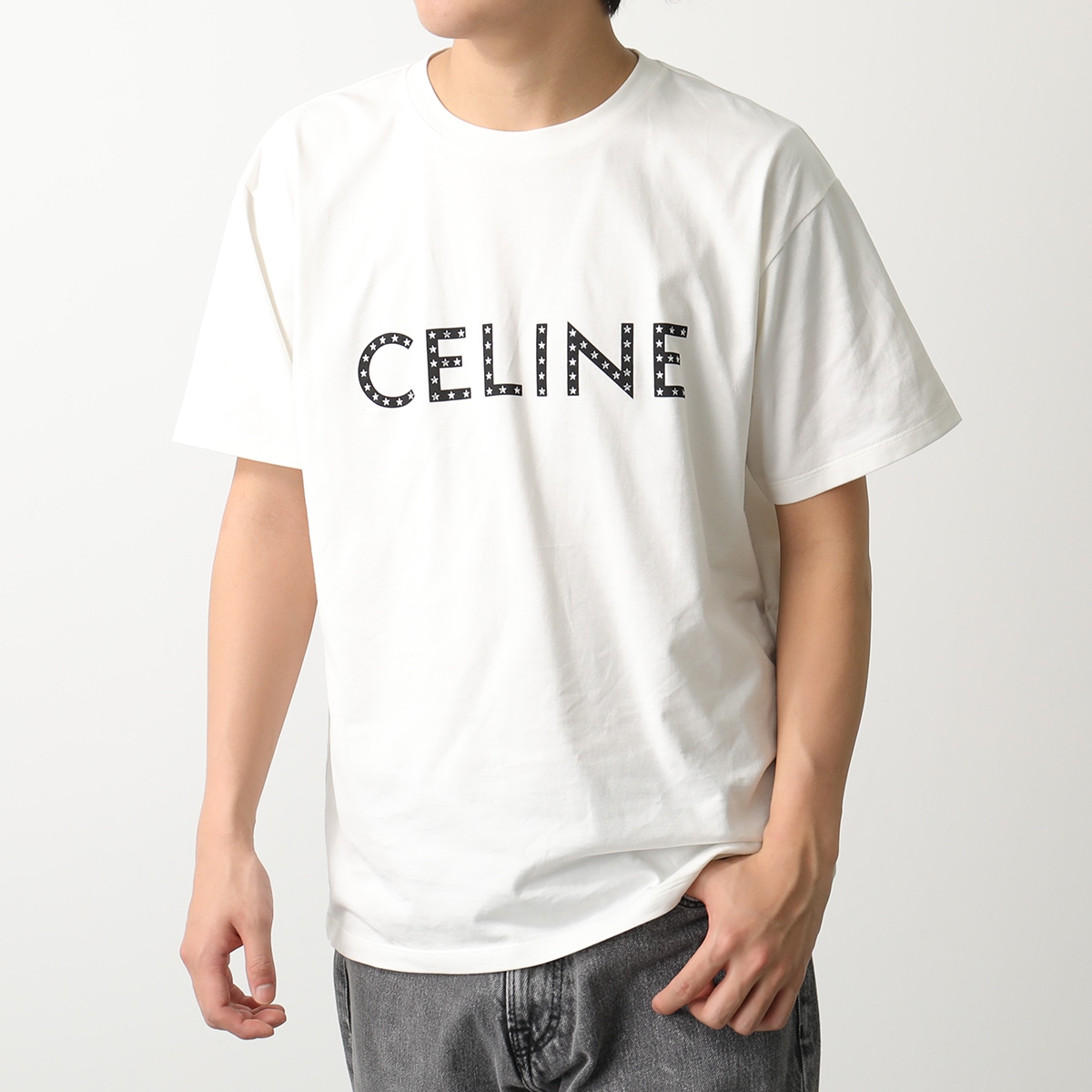 品質が CELINE セリーヌ メッシュTシャツ 2X94D785T. 01OB レディース