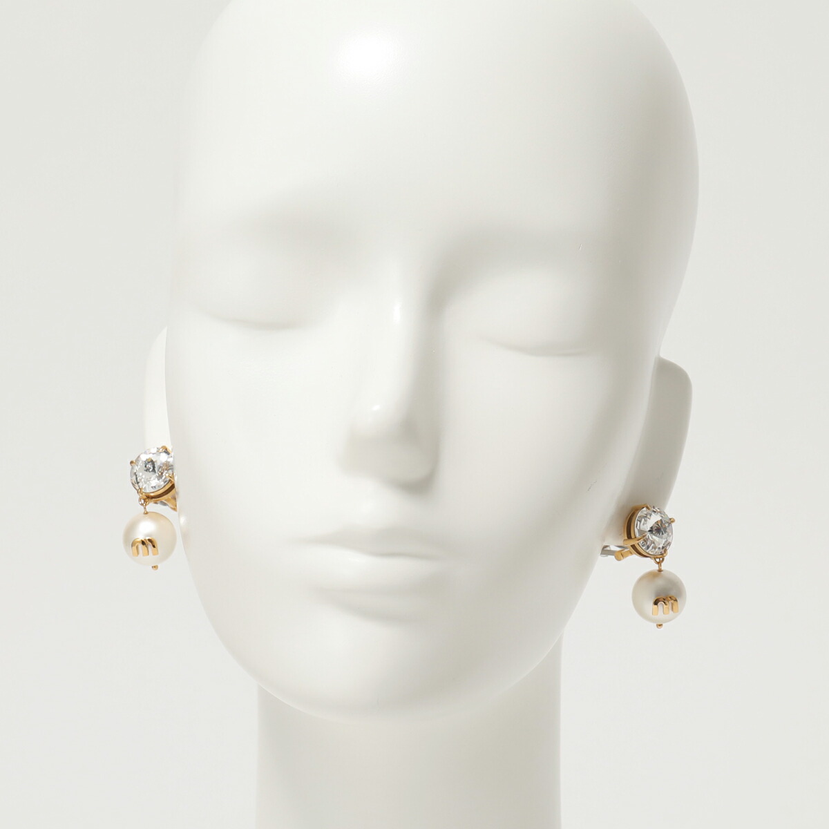 チャンピオン Miumiu ミュウミュウ 5jo561 2d4y ソリテールジュエル イヤリング アクセサリー F0zjk Oro White Crystal レディース 新色追加 Antofagastaen100palabras Cl