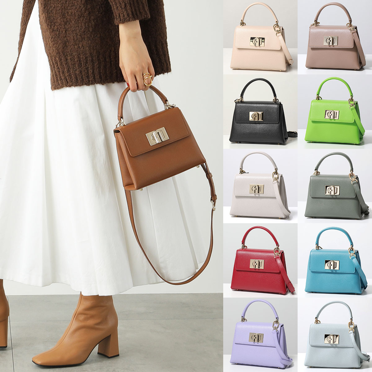 楽天市場】Furla フルラ ハンドバッグ 1927 MINI TOP HANDLE WB00109