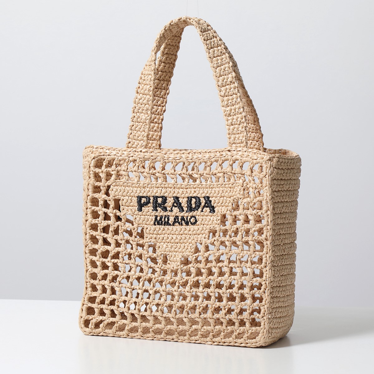 PRADA プラダ かごバッグ 1BG444 2A2T OOO レディース ラフィア トート