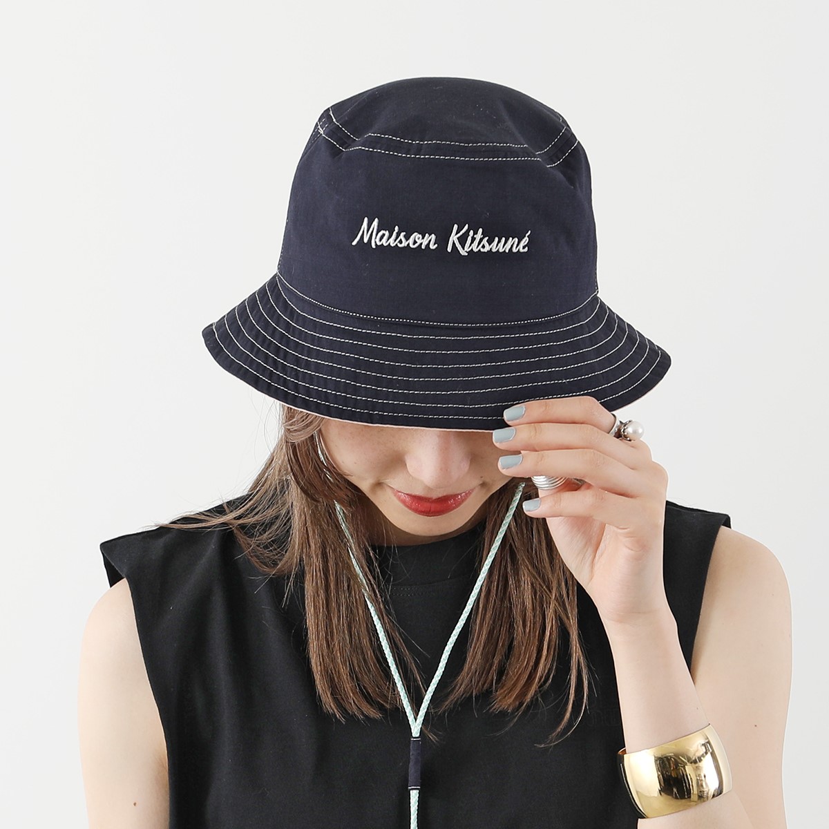 楽天市場】MAISON KITSUNE メゾンキツネ バケットハット WORKWEAR