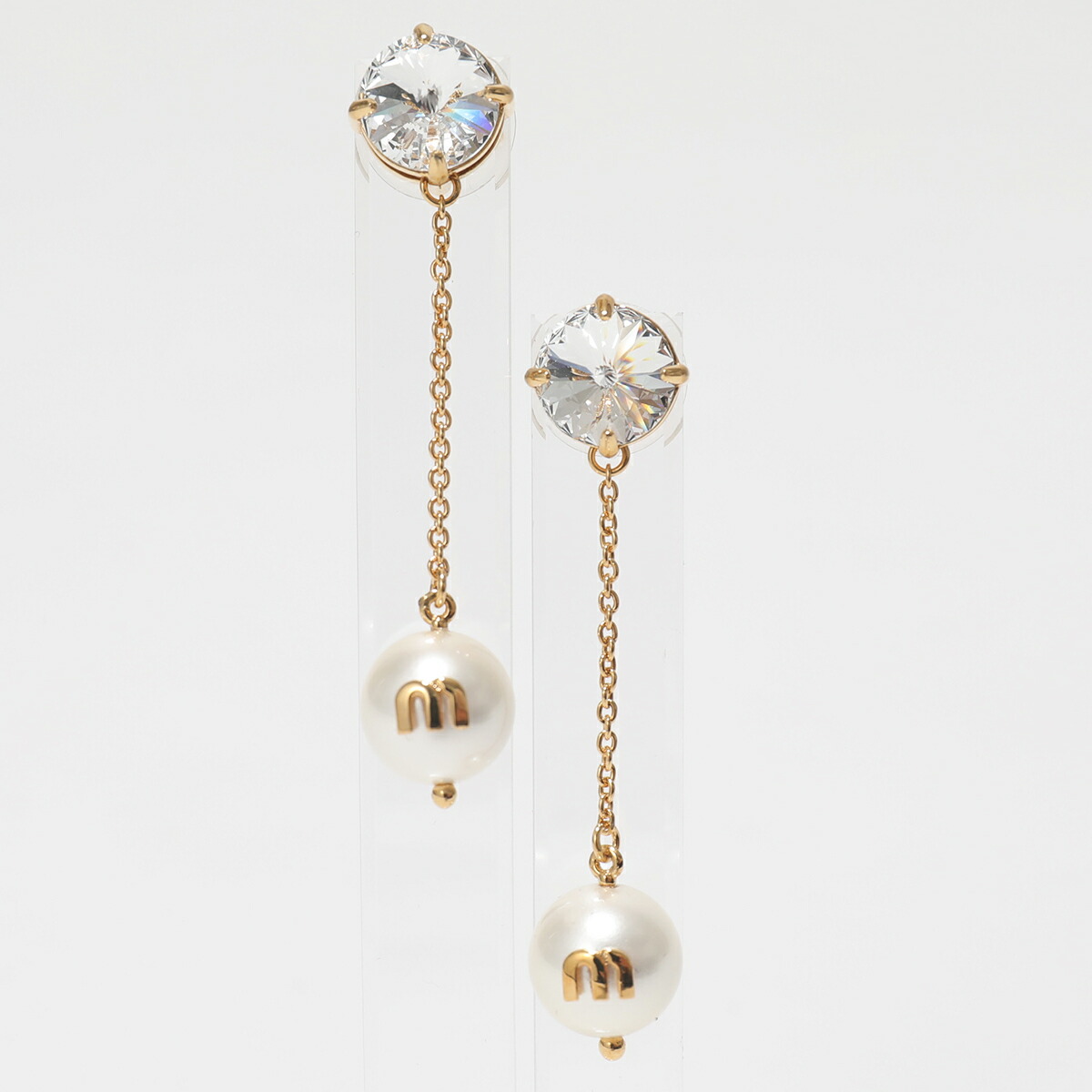 楽天市場 Miumiu ミュウミュウ 5jo562 2d4y ソリテールジュエル ピアス アクセサリー F0zjk Oro White Crystal レディース インポートセレクト Musee