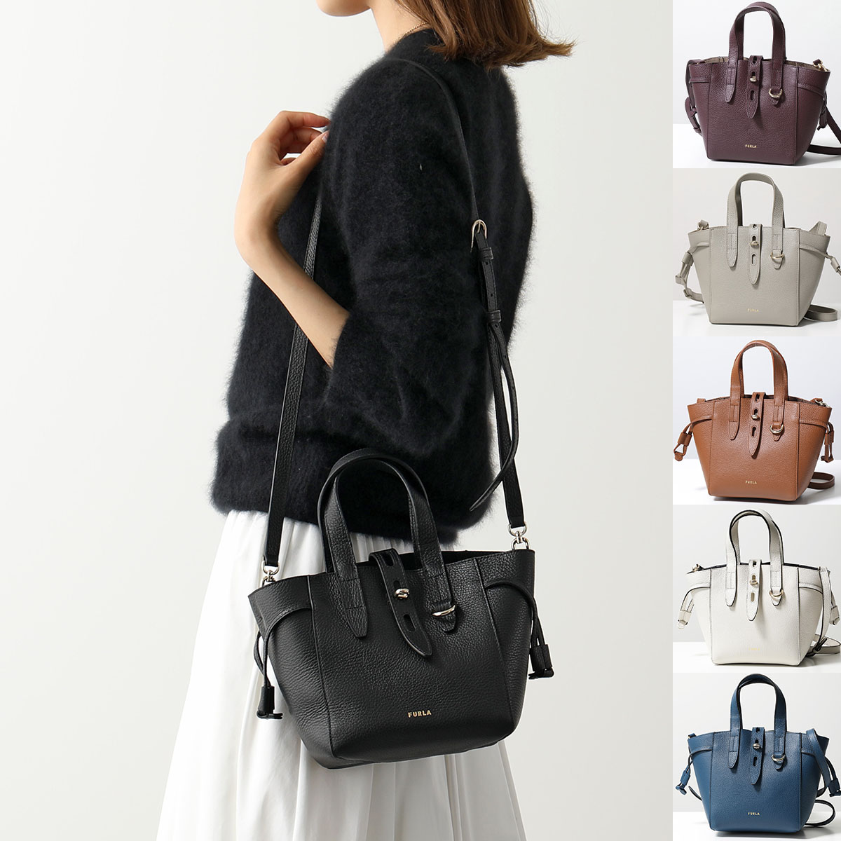 楽天市場】Furla フルラ ハンドバッグ NET MINI TOTE ネット BASRFUA