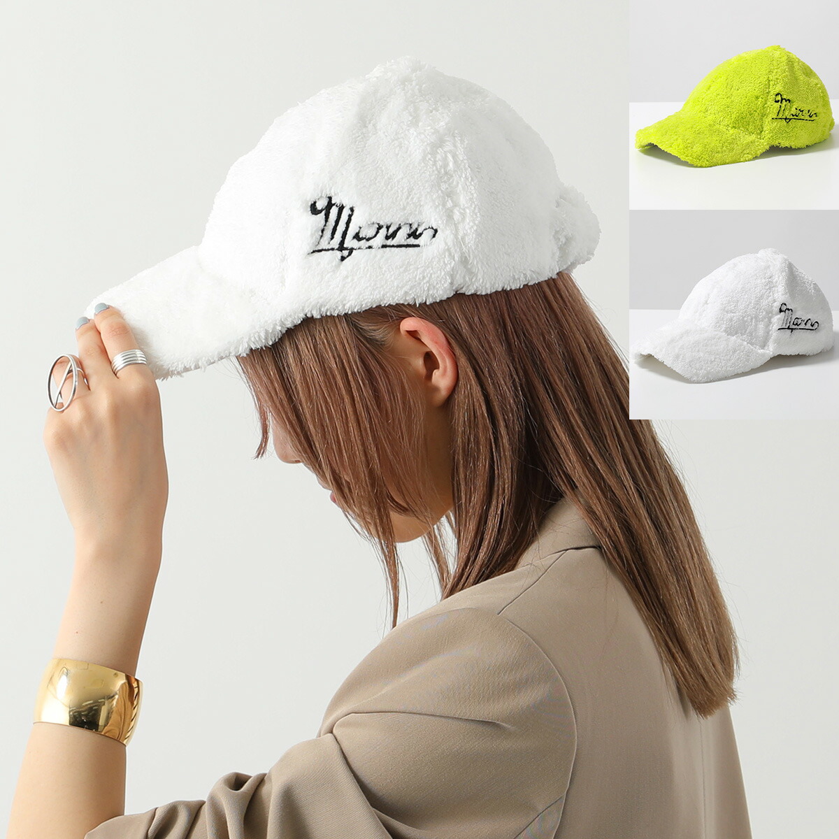 【購入レシート有】マルニ　帽子 マルニ MARNI 帽子 オーガニックギャバジン ネイビー メンズ