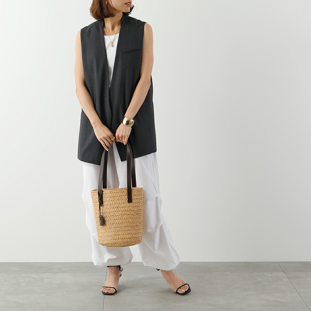 SAINT LAURENT サンローラン かごバッグ パニエ 693240 GQTHJ