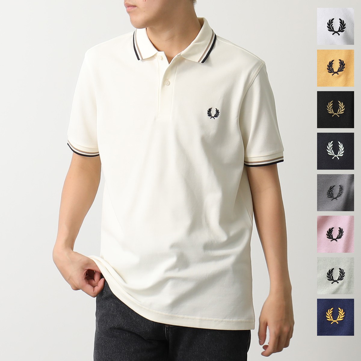 楽天市場】FRED PERRY フレッドペリー ポロシャツ TWIN TIPPED FRED