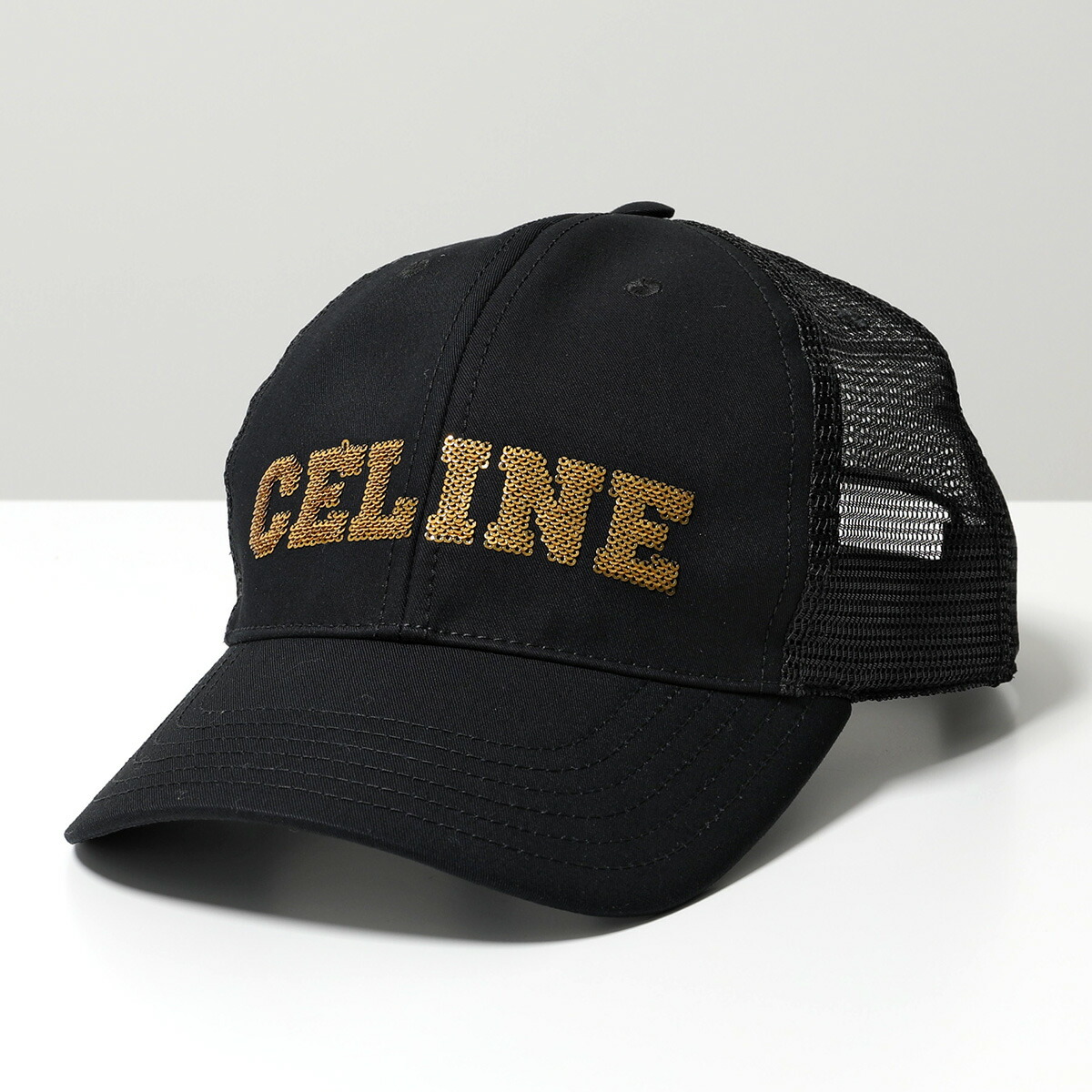 CELINE★パール＆シークイン刺繍 レース クロップトップ 