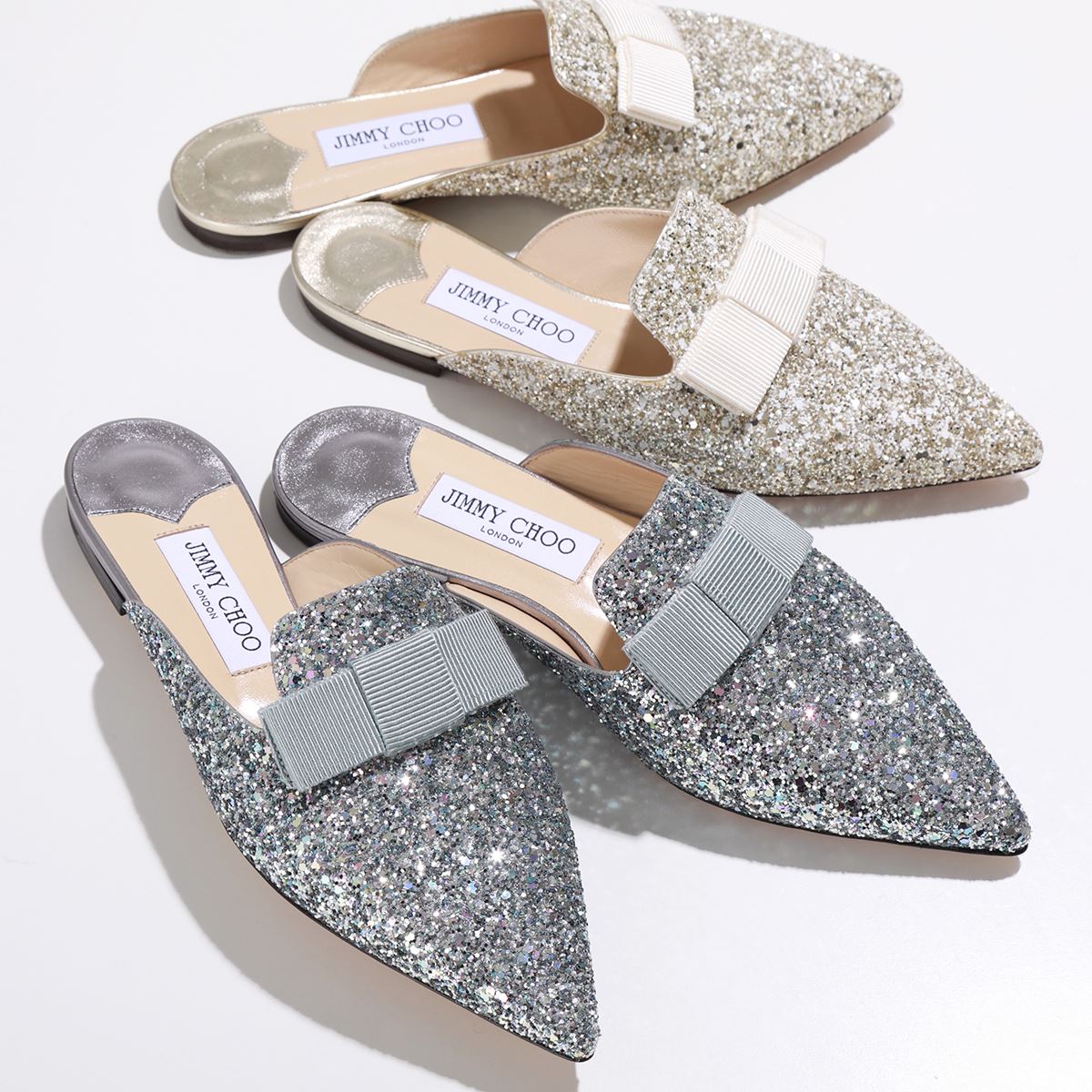 楽天市場】Jimmy Choo ジミーチュウ ミュール GALAXY FLAT レディース