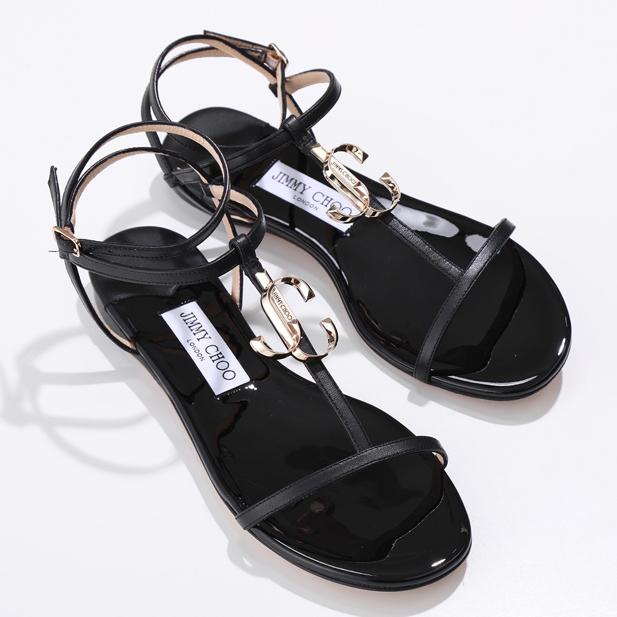 楽天市場】Jimmy Choo ジミーチュウ フラット サンダル ALODIE FLAT