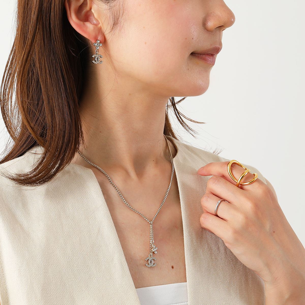 CHANEL シャネル ネックレス ABB296 B13554 レディース ラインストーン 