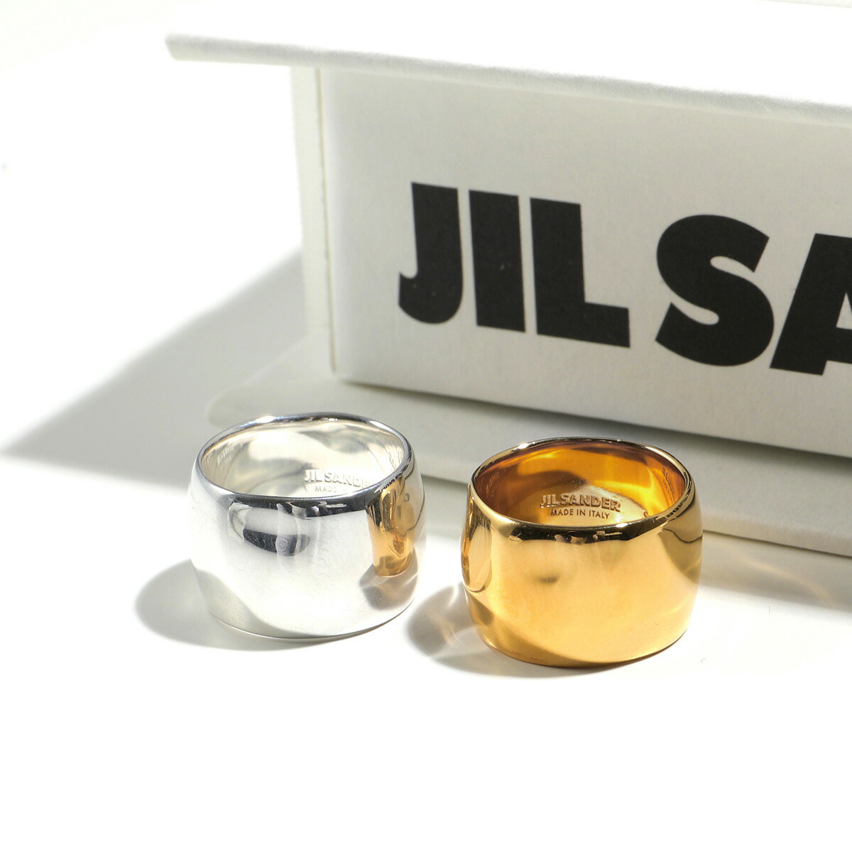 Jil Sander*人気☆*シルバー ハンマード リング JIL SANDER ジルサンダー J11UQ0001 P4865 リング レディース