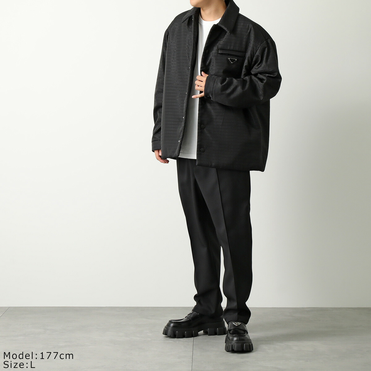 プラダ　未使用　PRADA リナイロン　ジャケット　シャツ　Ｌ 楽天市場】PRADA プラダ シャツジャケット SC548 1WQ8 メンズ Re-Nylon