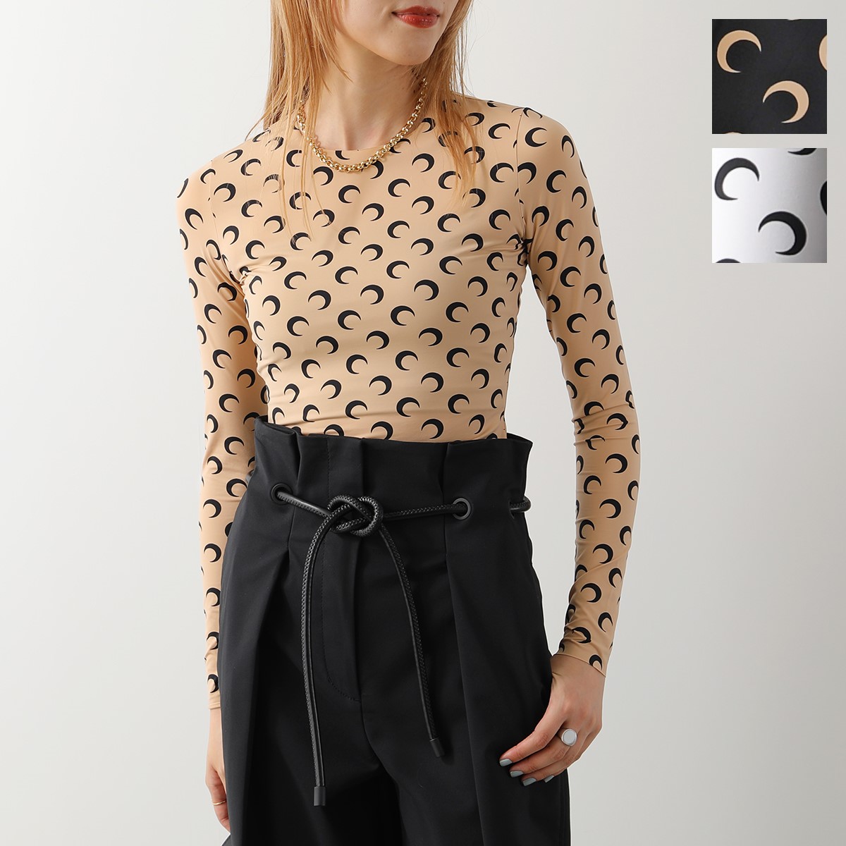 Marine Serre マリーン セル ロンT カットソー Second Skin Moon Top 